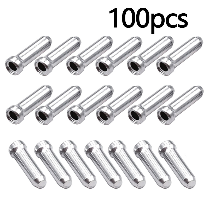 Tippet Line - 100pcs Bicycle Brake Shifter Cable Tips