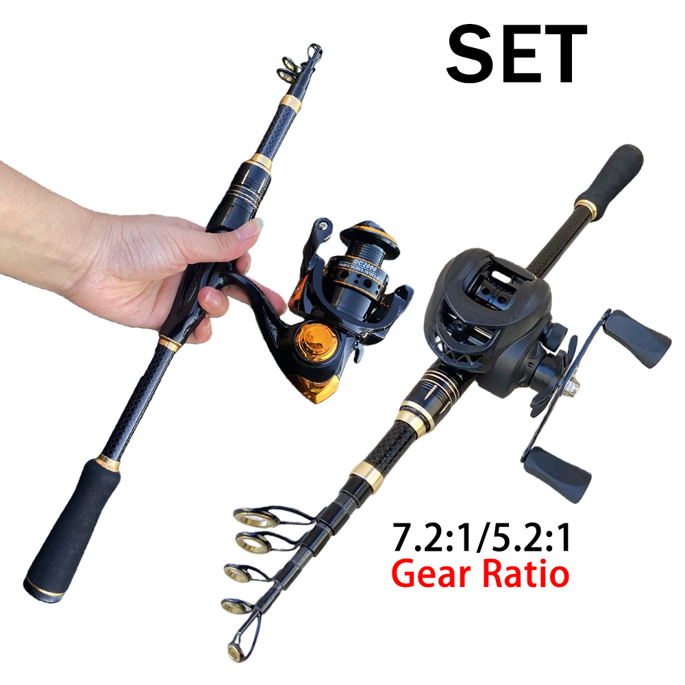Fishing Line Spooler - Fishing Tackle Combination Short Fishing Rod
