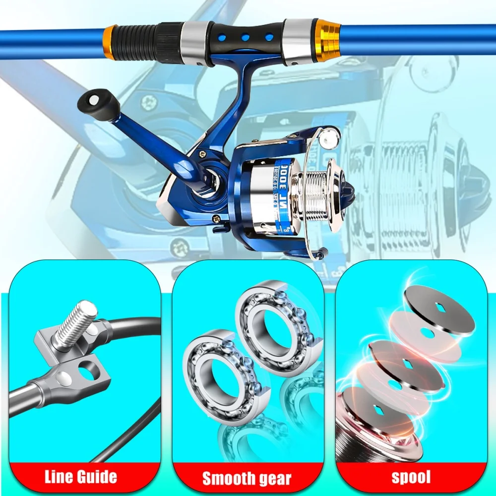 2.1-3.6M Telescopic Glass Fibe - огляд і ціна Fishing Line Spooler