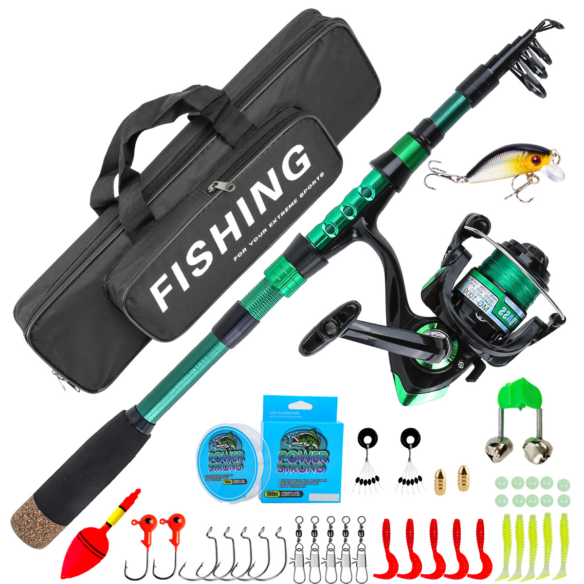 1.8 Meters Green Carbon Fiber  - огляд і ціна Fishing Line Box