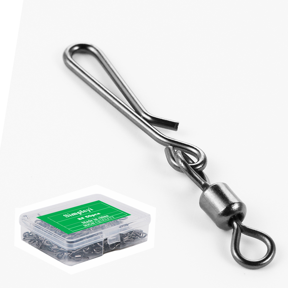 50pcs Box Rolling Swivel With  - огляд і ціна Fishing Line Box